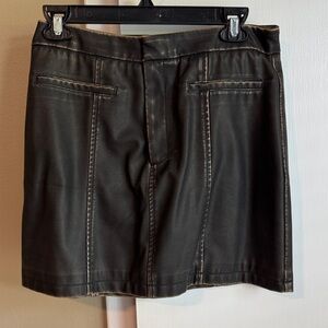By The River Faux Like Leather Skirt | Size Large | Worn Once